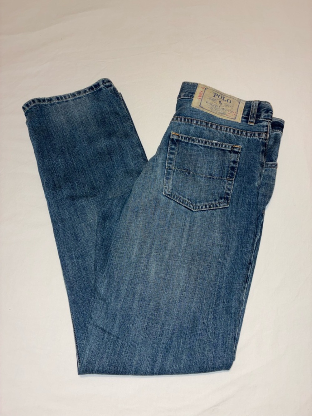 Polo by Ralph Lauren Straight-Leg Medium Blue Denim Jeans